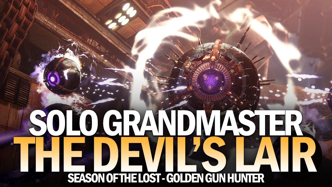 Solo Grandmaster Nightfall The Devil's Lair (Golden Gun Hunter) [Destiny 2]