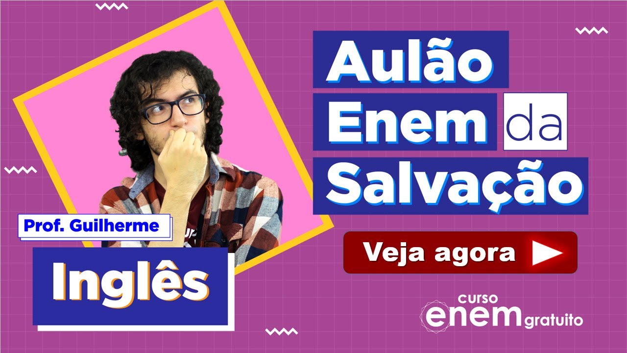 AULÃO ENEM DE INGLÊS | AULÃO DA SALVAÇÃO 2021