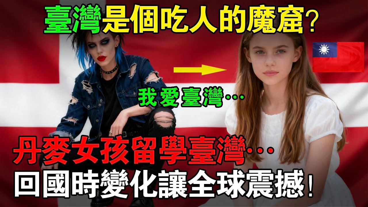 丹麥女孩來台灣留學後竟判若兩人？父母見到她瞬間哭紅眼，真相讓全球震撼！#台灣故事 #兩岸 #台灣 #中國 #丹麥