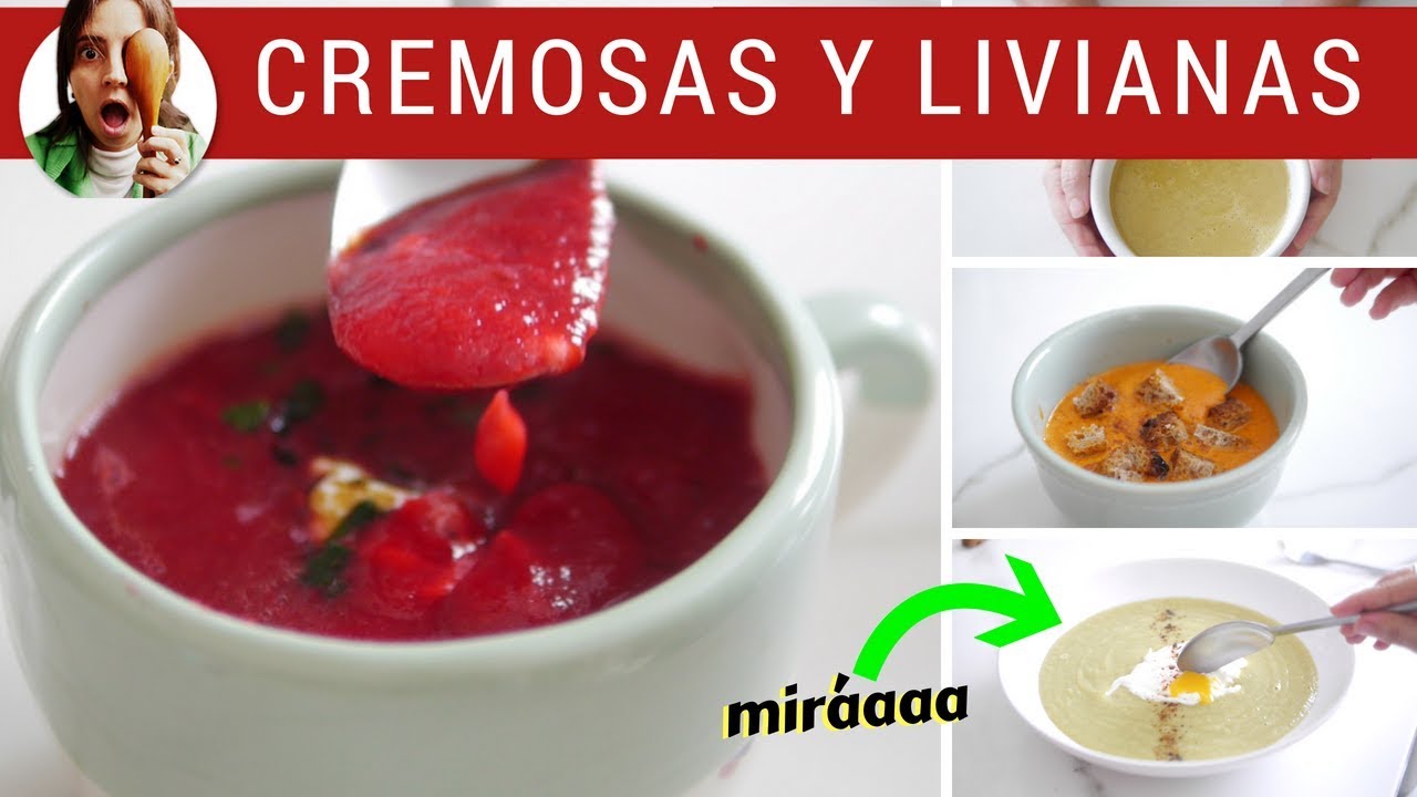 SOPAS: 5 cremas de verduras para todos los días