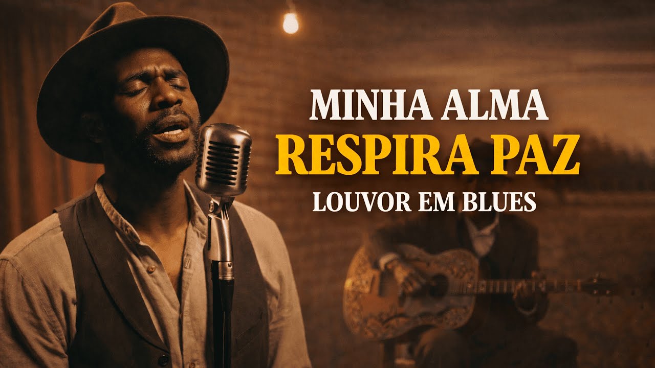 🎸✨ MINHA ALMA RESPIRA PAZ | Louvor Gospel em Blues que Acalma e Fortalece a Fé ✨🎸