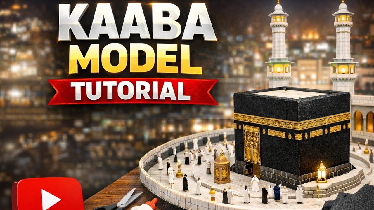 DIY Holy Kaaba Model | Best Out of Waste | Step-by-Step Tutorial...🕋✨#kaabah #islamicart #diyideas 
