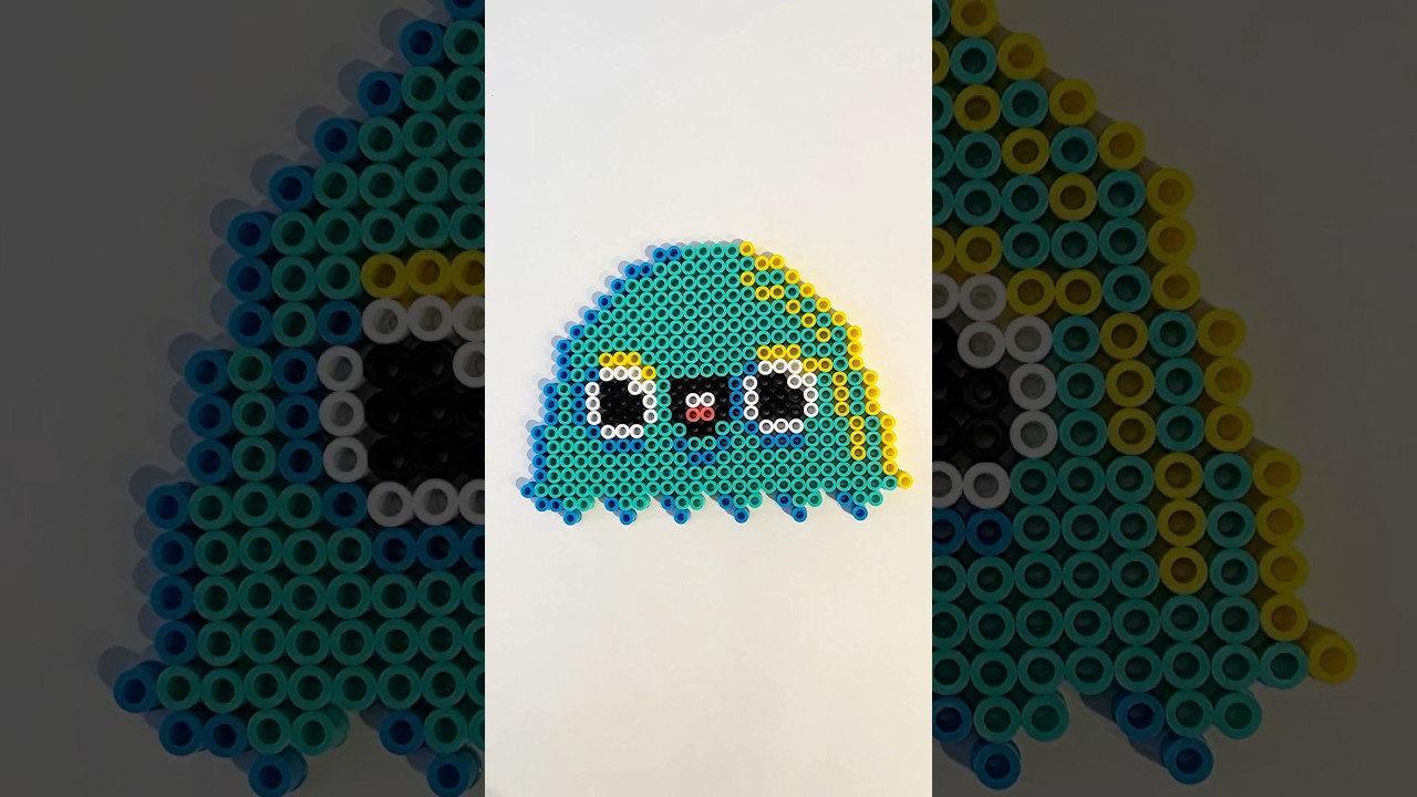 Perler Bead Blob #art #process #perlerbeads