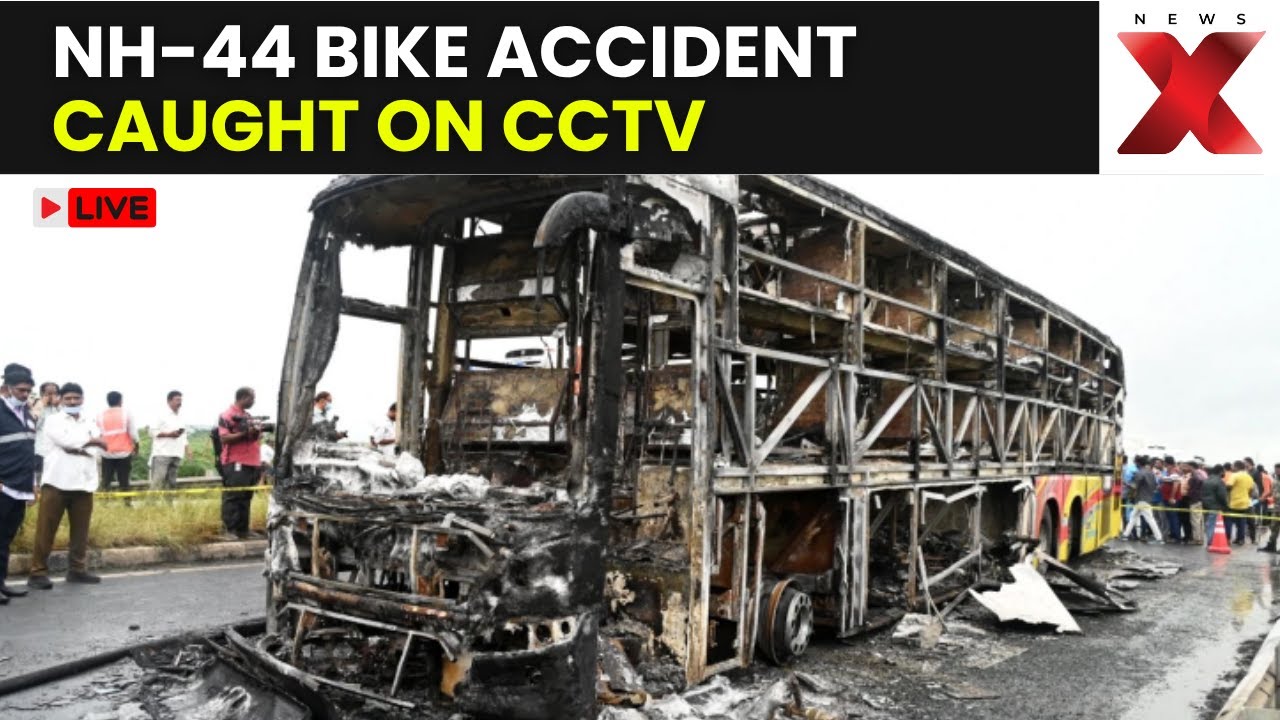 NH-44 Accident LIVE | B Shiva Shankar&rsquo;s Bike Caught Fire After Collision With Private Bus