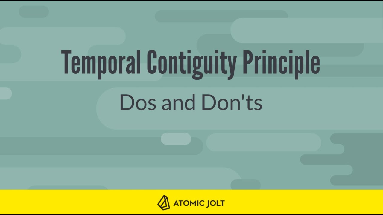 Temporal Contiguity Principle
