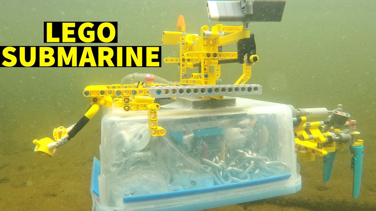 LEGO Submarine - Building and Testing - Amazing Project