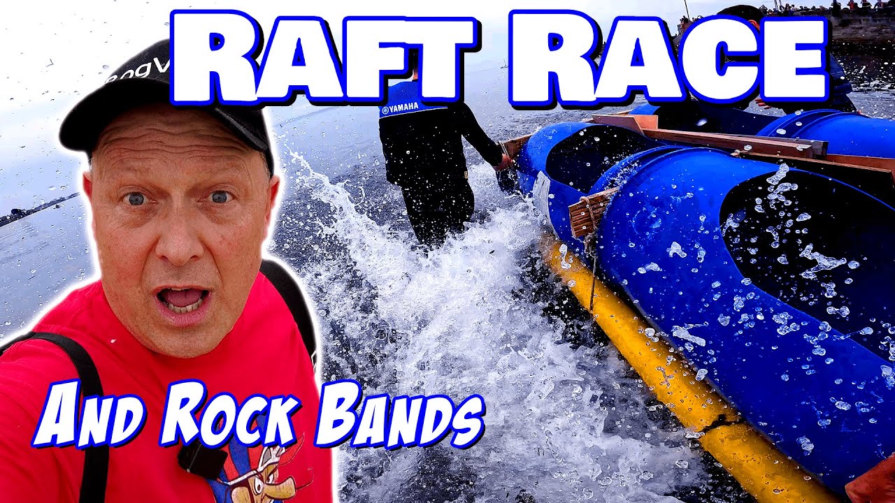 EPIC Raft Race Action at Edinburgh's Fisherrow Harbour Festival