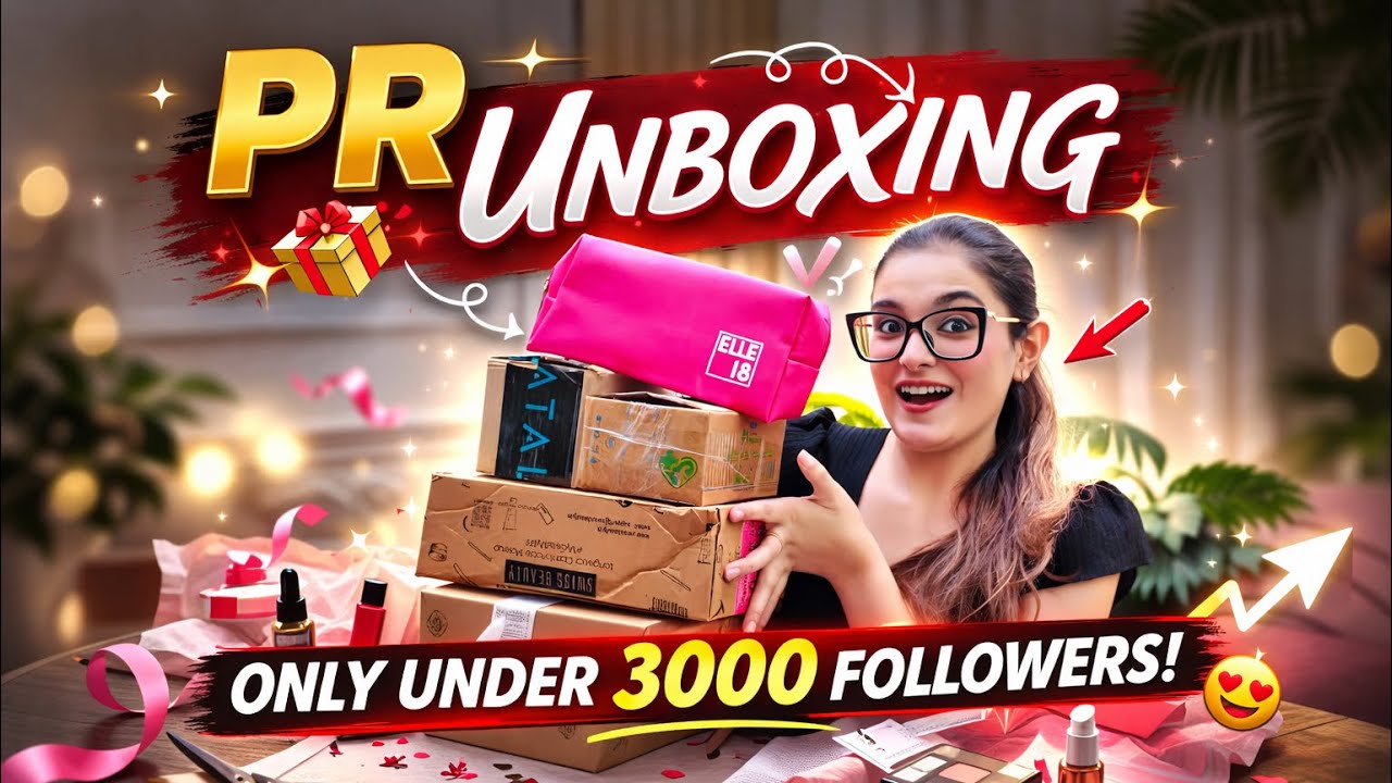 I Got PR With Under 3K Followers?! My First PR Unboxing as Growing creator!!!  #unboxing