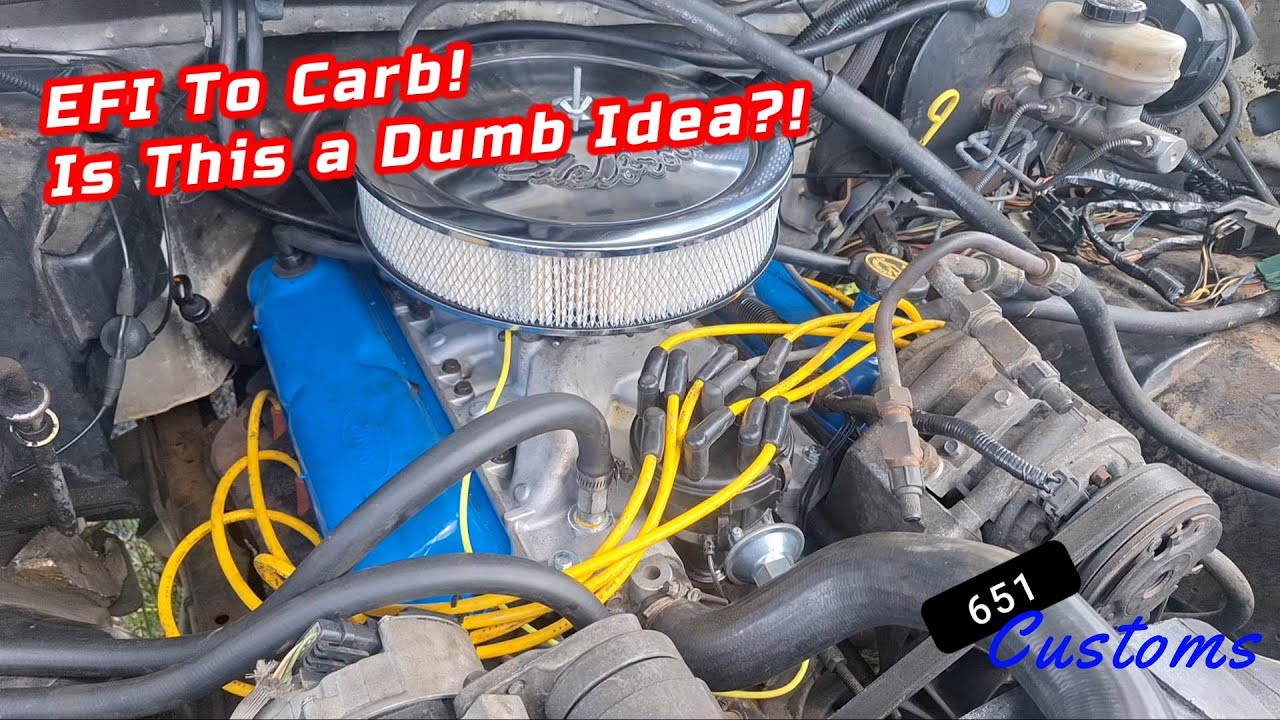 89 F150 EFI to Carburetor Swap