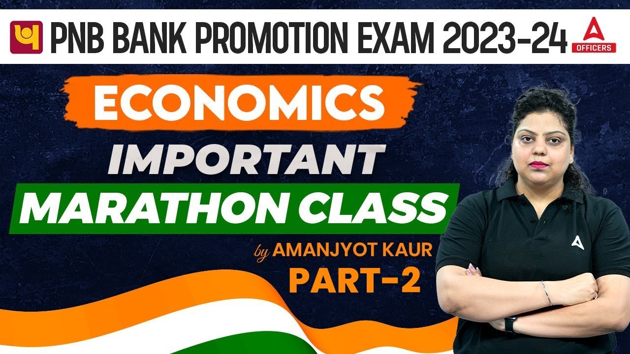 PNB Bank Promotion Exam 2023-24 | Economics Important Questions Marathon Class -2