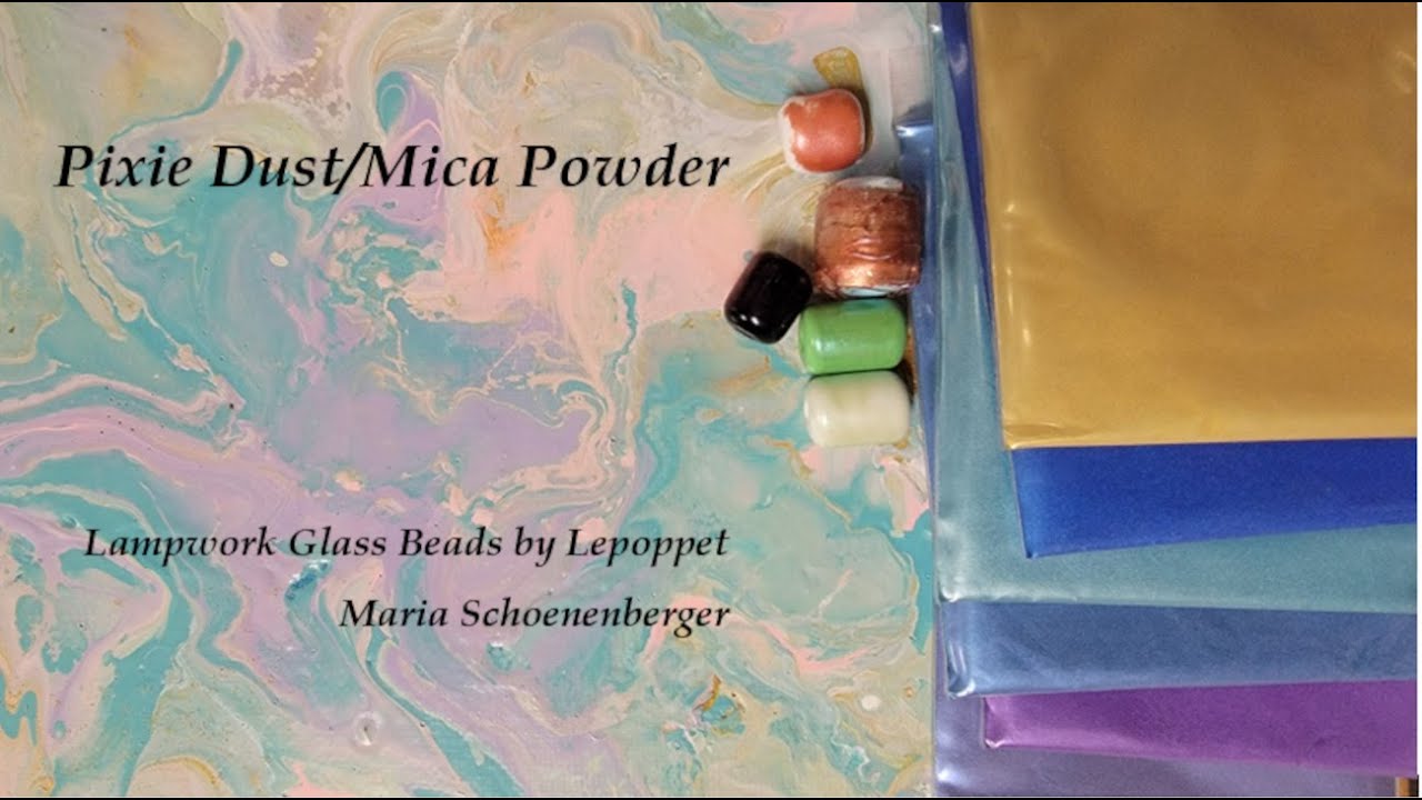 Lampwork Glass Beads:  Pixie Dust/Mica Powder