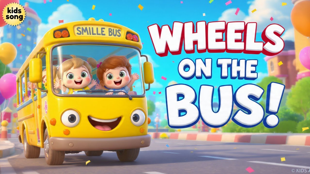 Wheels on the Bus | Wheels on the Bus Go Round and Round 🚌 | Fun Kids Song | Sing Along for Toddlers