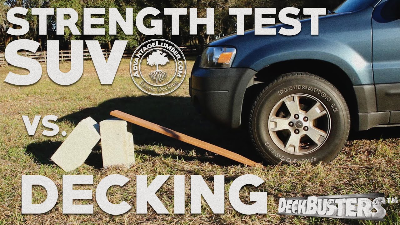 Bending Strength - SUV vs. Decking - DeckBusters™ - Episode 2
