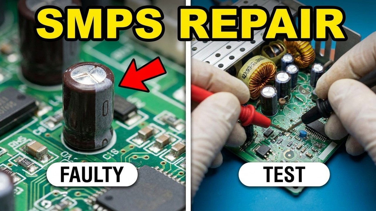 Switching Power Supply Troubleshooting & Repair 🔧 | SMPS Fix Guide