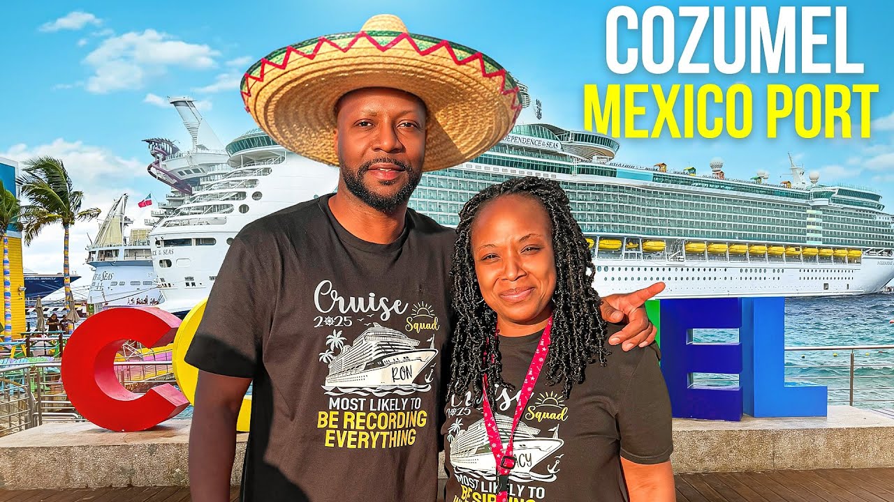 День независимости на борту лайнера Royal Caribbean Independence of the Seas в Косумеле, Мексика 🇲🇽