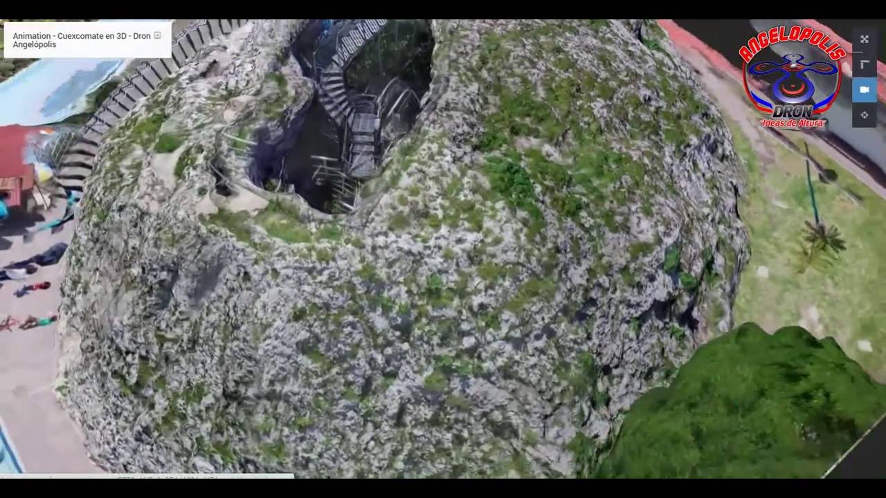 Cuexcomate en 3D reconstrucci&oacute;n de fotogrametr&iacute;a Dron Angel&oacute;polis