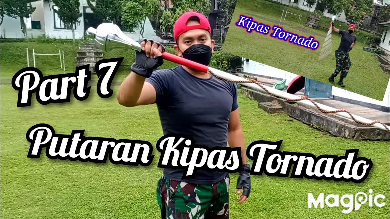 Kelas Mayoret Penatarama Cara Tutorial memainkan memutar Tongkat Part 7 Teknik Kipas Tornado 😁👍