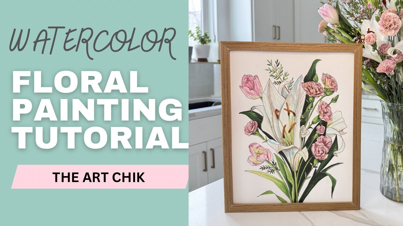 How to Paint Flowers With Watercolors - By: Artist, Andrea Kirk | The Art Chik
