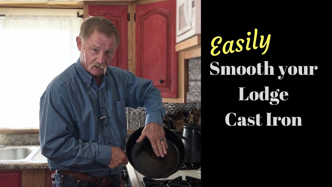 How to Smooth Rough Cast Iron - Remove Pre Seasoning on Cast Iron for Non Stick Cooking