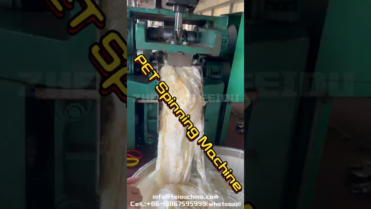 How Does a Polyester Staple Fiber Manufacturing Machine Work? #PET Spinning Machine