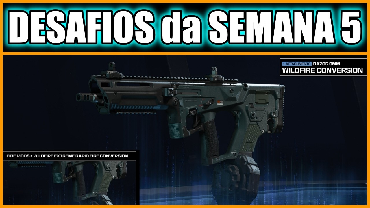 DESAFIOS DA SEMANA 5 VEM COM KIT DA RAZOR 9mm 