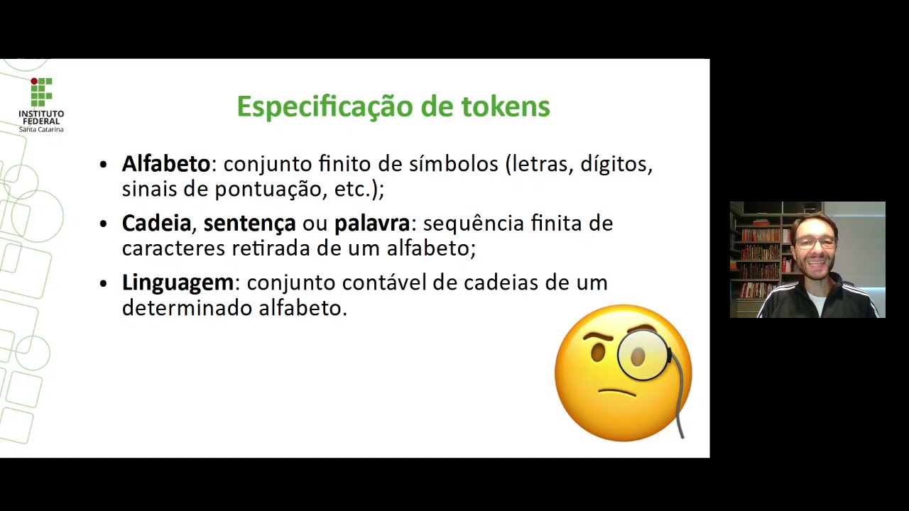 Compiladores - Aula 5 - Especificação de Tokens - Parte 1