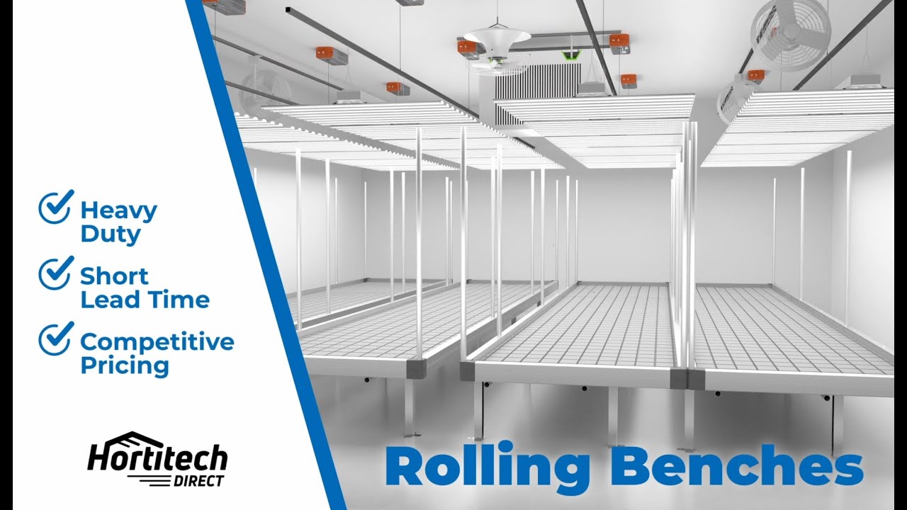 Rolling Benches for Indoor and Greenhouse Operations