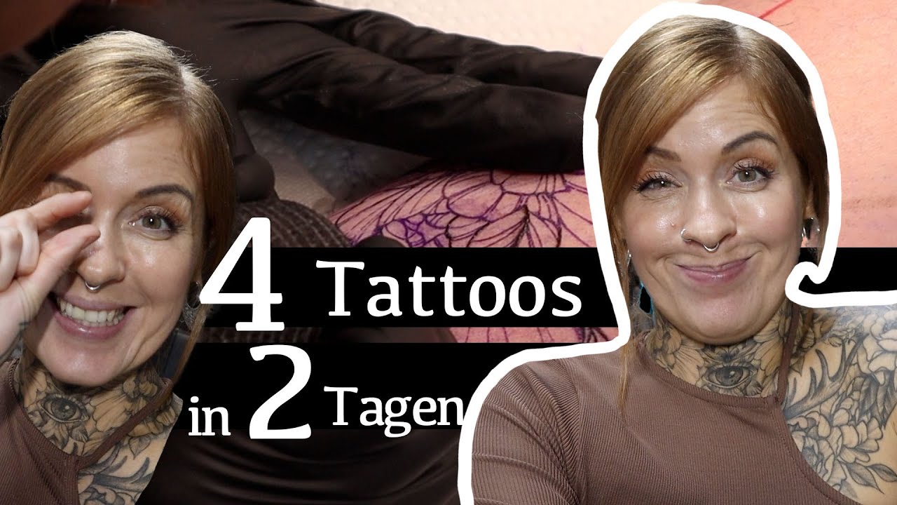 4 Tattoos in 2 Tagen 😱😱😱 #flashinglines #tattoovlog