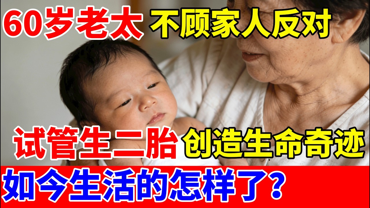 湖南60岁老太不顾家人反对,试管生二胎创造奇迹!如今生活的怎样了【人间真情录】