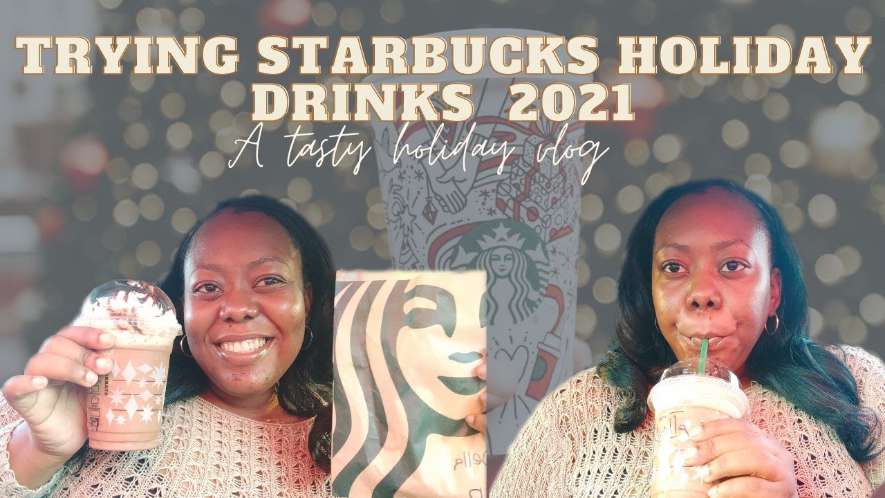 Trying Starbucks Holiday Drinks 2021 | Just Nella