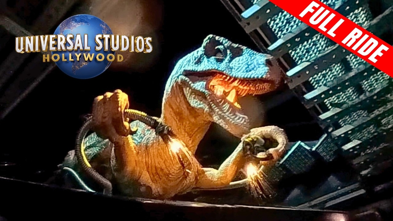 Видео от первого лица с аттракциона «Парк Юрского периода: Мир Юрского периода» в Universal Studi...