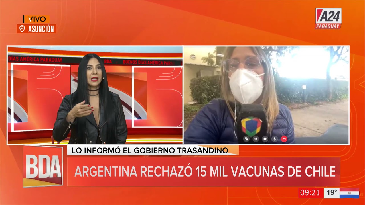 #BDAPy - Argentina rechazó 15mil vacunas de Chile