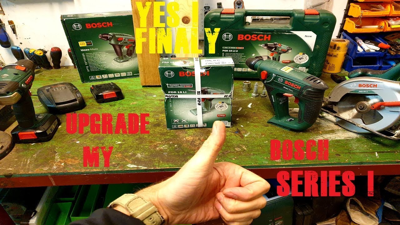 My Bosch Power For All 18v series. Unbox test and difference between them