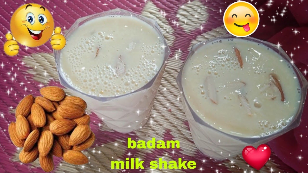 Badam milk shake 👌🏻😋👌🏻😘