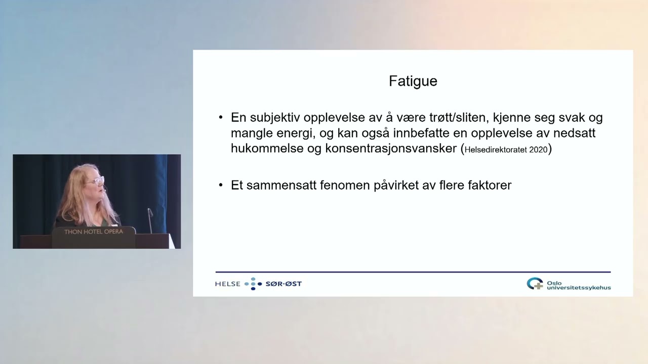 Fatigue og psykologiske faktorer, ved Marianne Kirkerud, seminar om fatigue 11.11.25