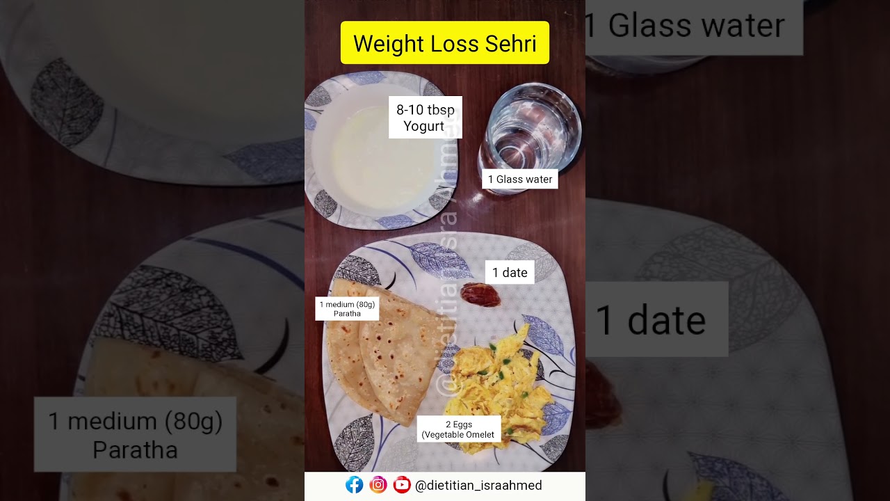 Weight loss Sehri Plate  #ramadan #weightloss #dietplan #fypyoutube #fyp #reels #shortsvideo