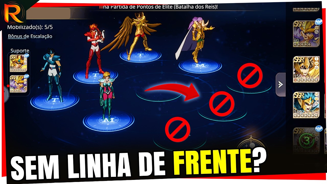 JOGAR SEM CAVALEIROS NA LINHA DE FRENTE PODE PREJUDICAR SEU TIME? | SAINT SEIYA EX