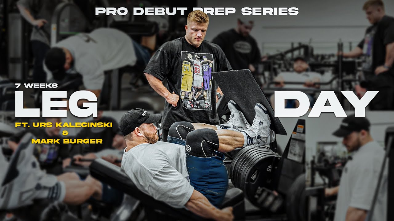 LEG DAY | ft. Urs Kalecinski & Mark Burger | 7 Weeks Out | Pro Debut Prep Series | PURE Muscle Gym