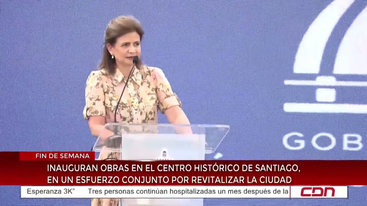 Inauguran obras en el Centro Histórico de Santiago