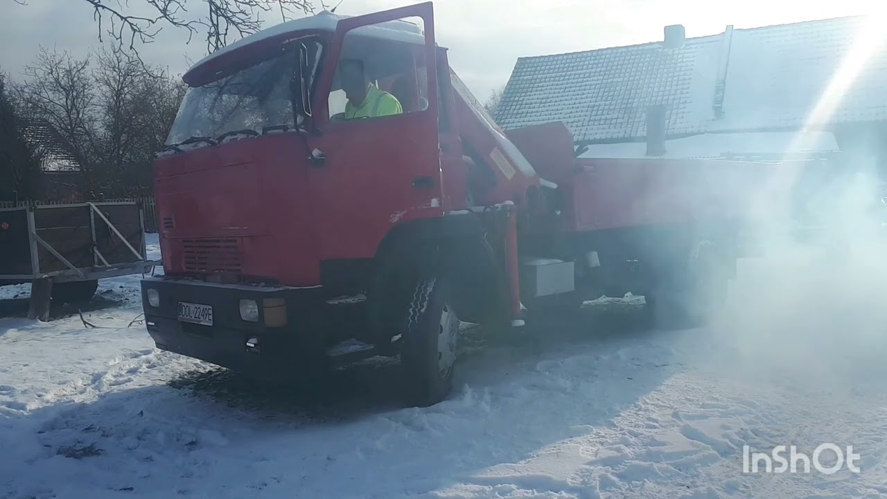 Odpalanie rozruch Zima ❄ -3❄ Ursus c-360 c-355 I Star 1142 wywrotka hds palfinger