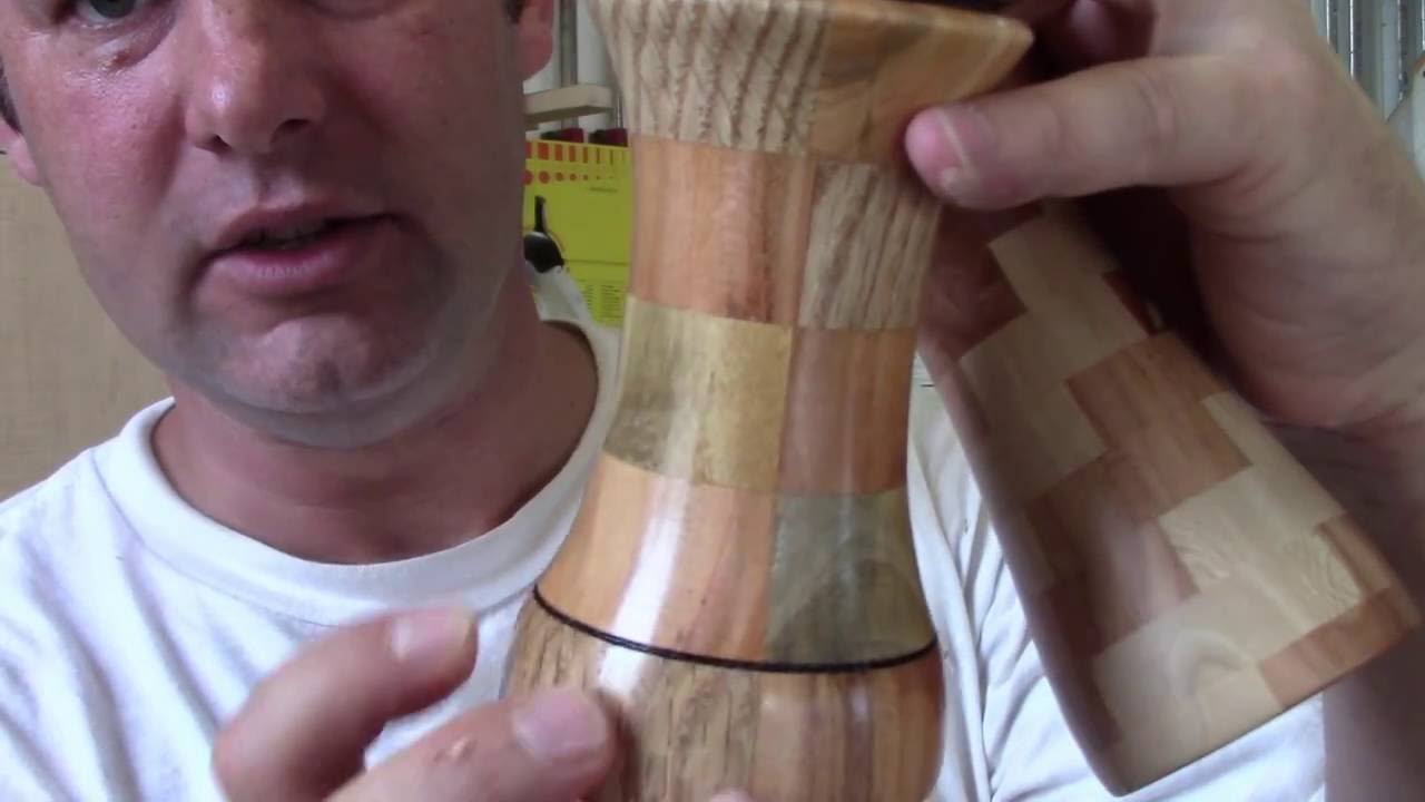 Segmented antique peppermill