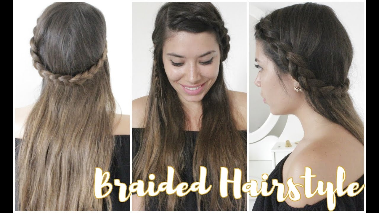 Cute & Easy Braided Summer Hairstyle - Acconciatura FACILE con TRECCE per l'estate!