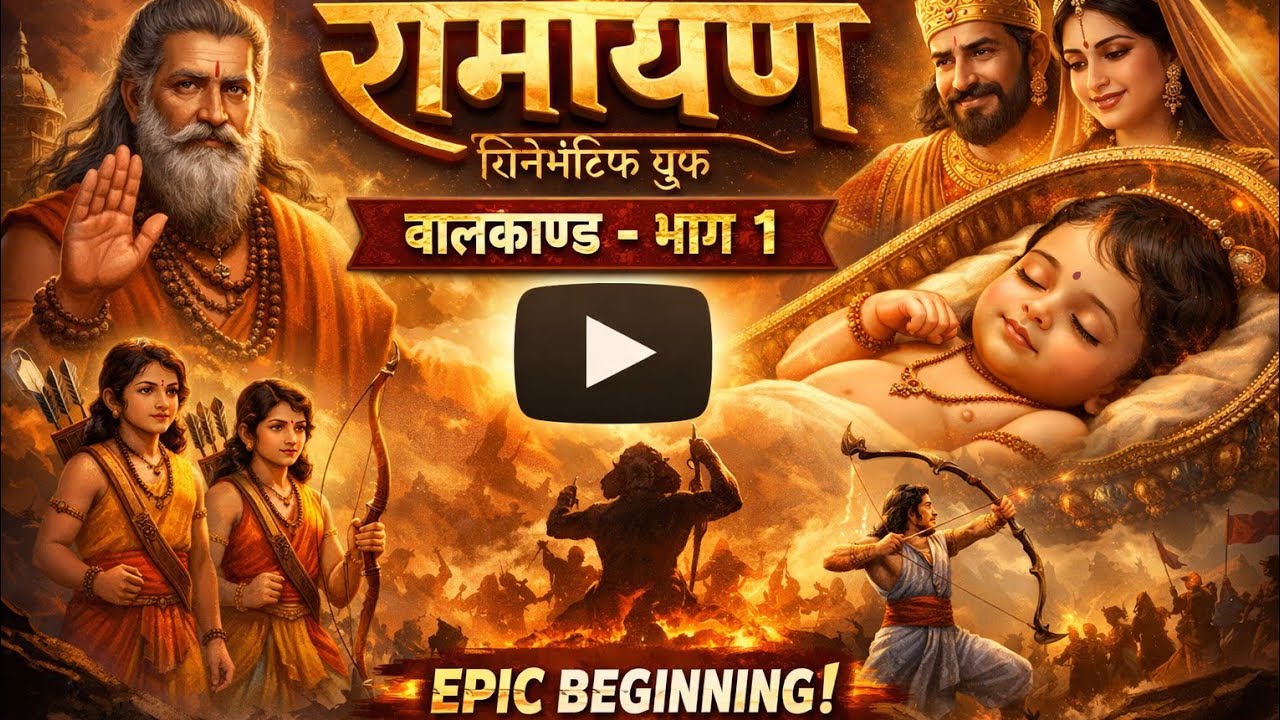 📘 रामायण — सिनेमैटिक बुक बालकाण्ड(भाग 1)
