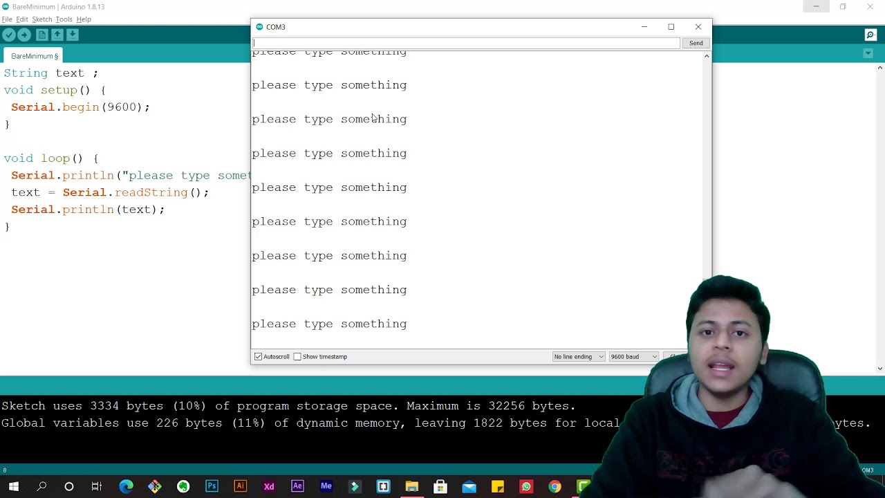 Arduino Tutorial - 18 | How to read Strings from Serial Monitor | Heights