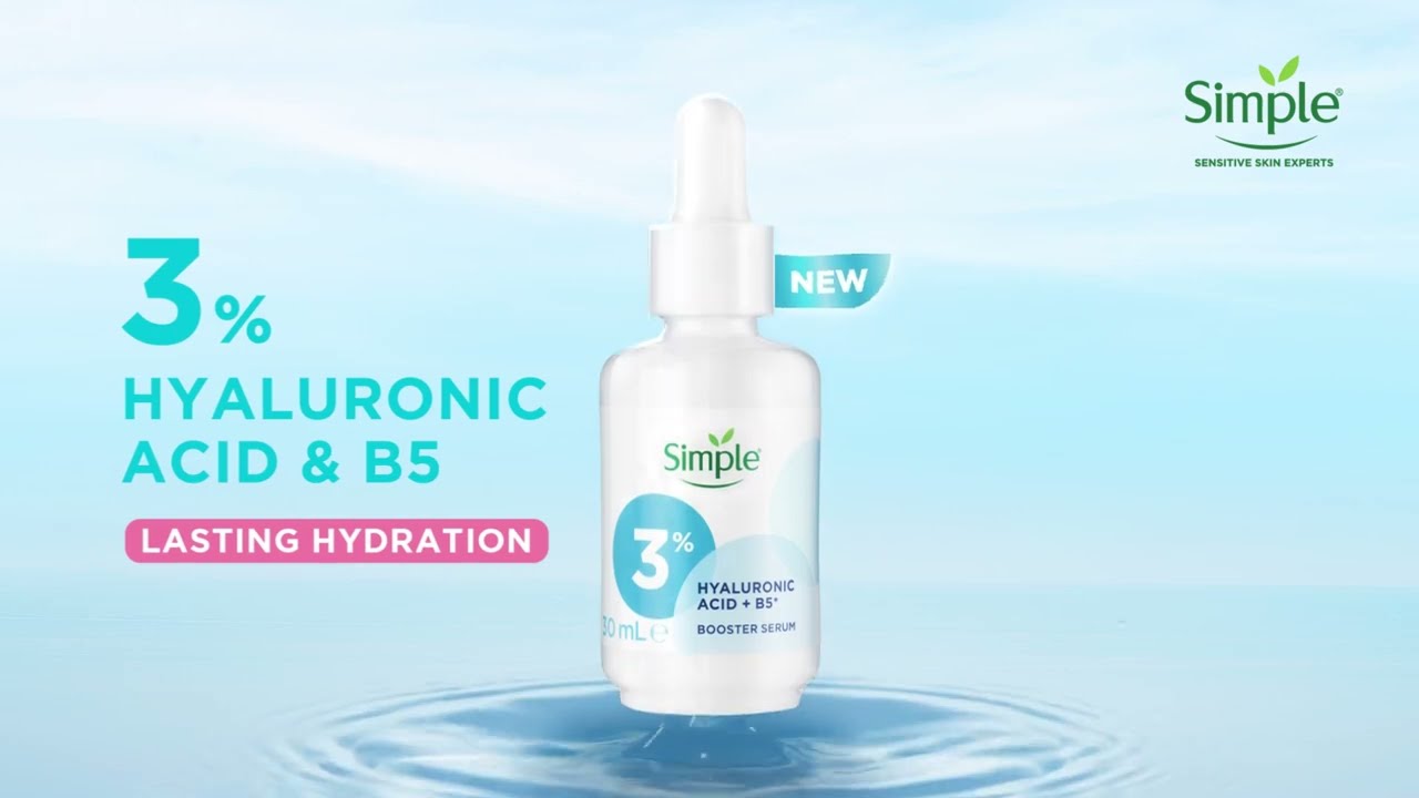 Simple Booster Serum 3% Hyaluronic Acid & Vitamin B5 | Lasting Hydration