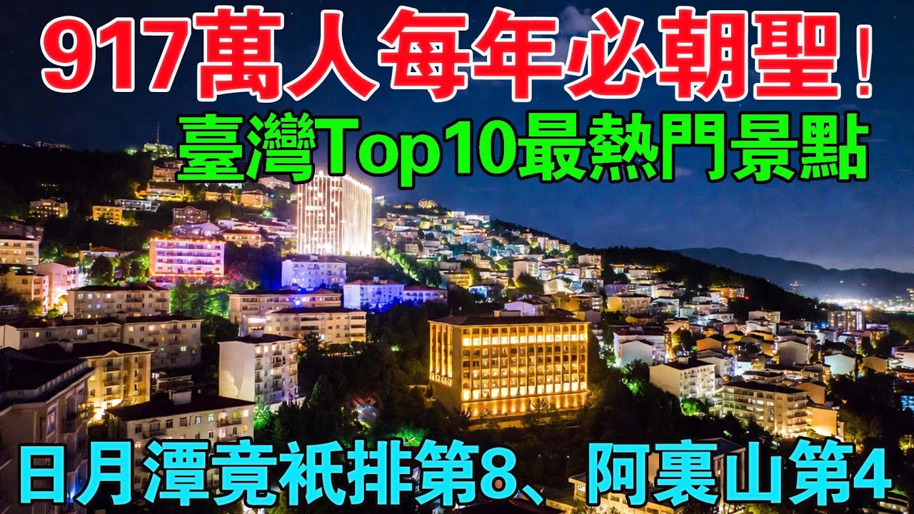 台灣最受歡迎的10個景點！日月潭只排第8，阿里山排第4，第一名每年917萬人朝聖，堪稱外國人“打卡聖地”。_#世界之最top #世界之最 #出類拔萃 #腦洞大開 #top10 #台灣 #最受歡迎景點