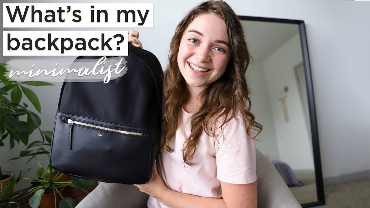 WHAT’S IN MY BACKPACK? | minimalist edition