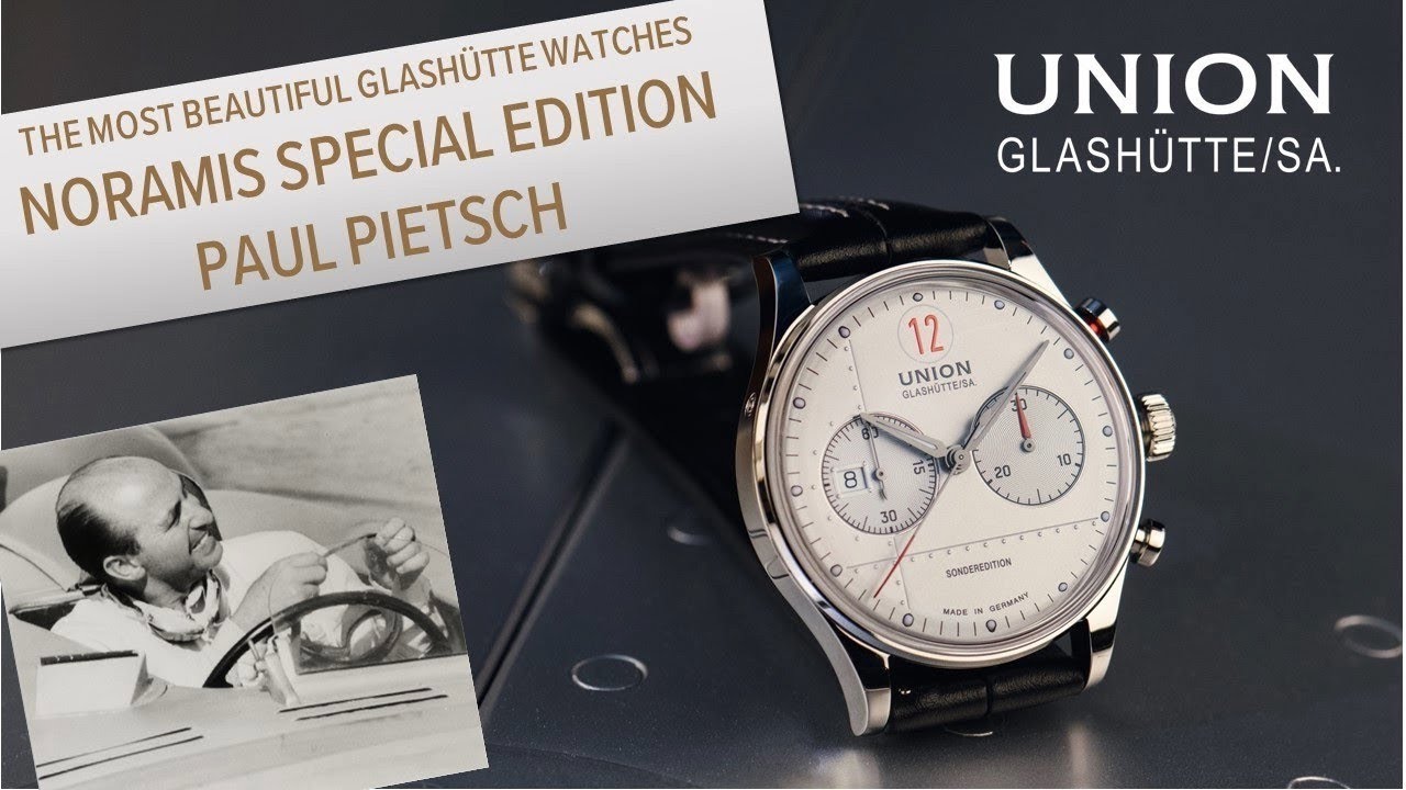 Union Glashutte Noramis Chronograph Paul Pietsch Automatic Watch | Review Valjoux Relogios