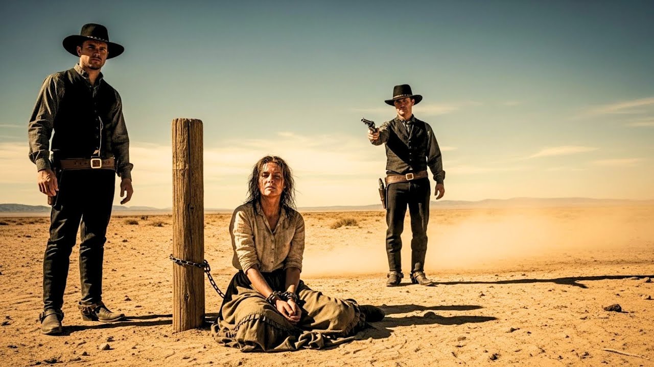 Billy The Kid Confronts The Sheriff Who Chained A Woman In The Desert.