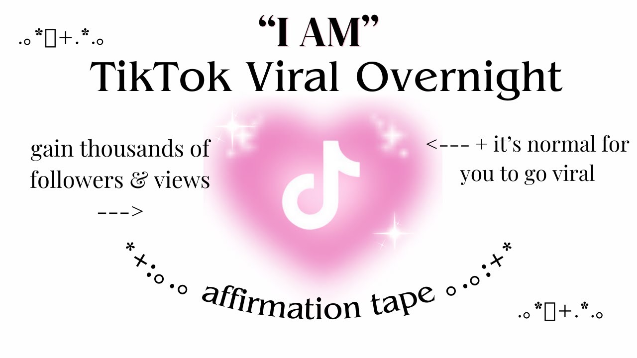 как стать вирусным на TikTok и взорвать за одну ночь 📹✨ аффирмационная лента 📼